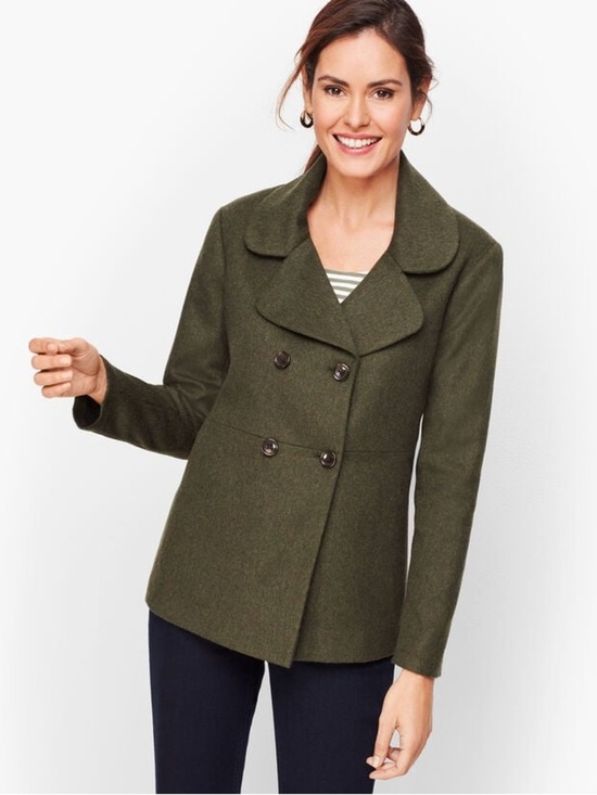 Talbots Jackets & Blazers - Talbots Petite Brushed Italian Wool Double Breasted Jacket